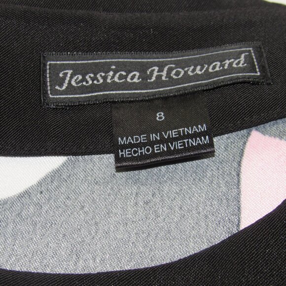 JESSICA HOWARD Flower Print Sleeveless Dress Size 8 - Picture 4 of 4